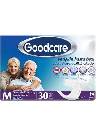 Подгузники для взрослых goodcare m 80 -130 см 30 шт 5587