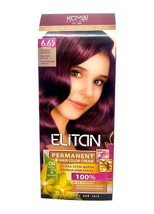 Крем-фарба стійка elitan intensive 6.65 чарівний божоле