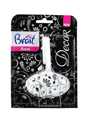 Туалетный блок для унитаза brait decor floral цветочный 40 г.