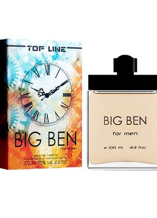 Туалетная вода мужская top line big ben 100 мл aroma perfume