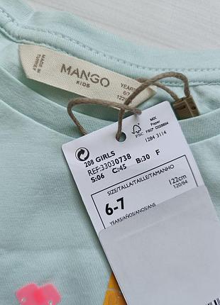 Топ для девочки с блестками mango 116-122 3