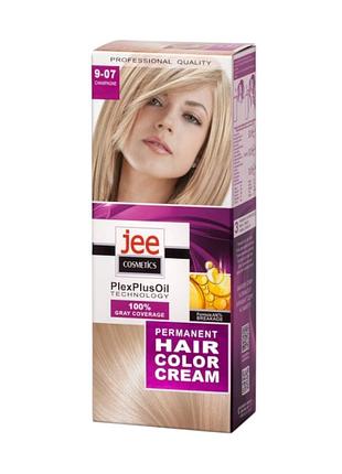 Краска для волос jee cosmetics 9-07 шампань 130 мл