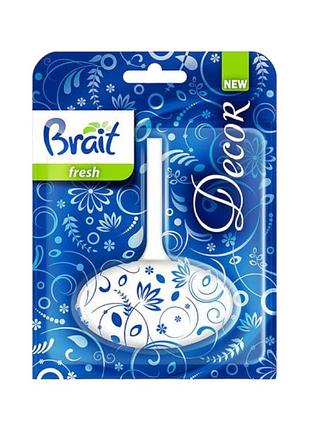 Туалетный блок для унитаза brait decor fresh свежесть 40 г.
