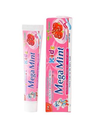 Зубная паста mega mint kids вишня 50 мл.