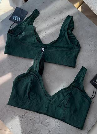 Смарагдовий топ savage x fenty by rihanna
