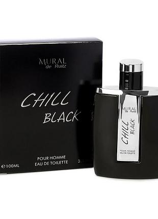 Туалетная вода мужская mural de ruitz chill black 100 мл.