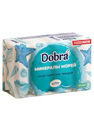Мыло туалетное dobra bovary минералы морей экопак 4 х 70 г.