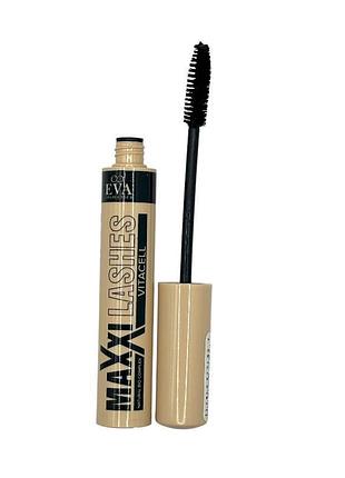 Тушь для ресниц eva cosmetics maxxi с витаминами бежевая 6214