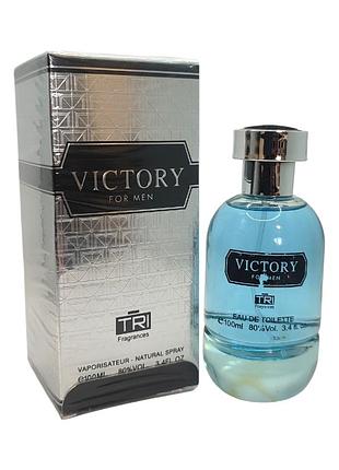 Туалетна вода чоловіча tri man victory for man edt 100 мл. 0009