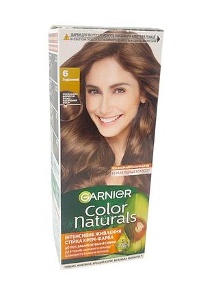 Краска для волос garnier color naturals 6 лесной орех