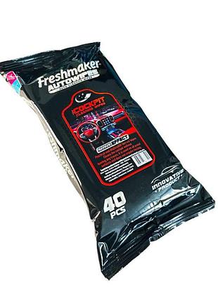 Салфетки для уборки freshmaker autowipes cockpit 40 шт.