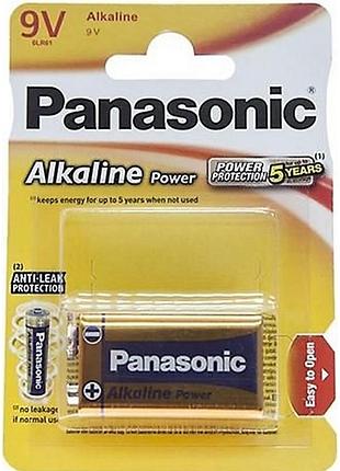 Батарейка panasonic 6lr61 alkaline power bronze 1 шт. планшет 9303