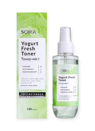 Тонер-мост для лица soika yogurt fresh toner 150 мл.