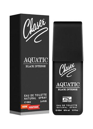 Туалетная вода мужская chaser aquatic black intense 100 мл. акция