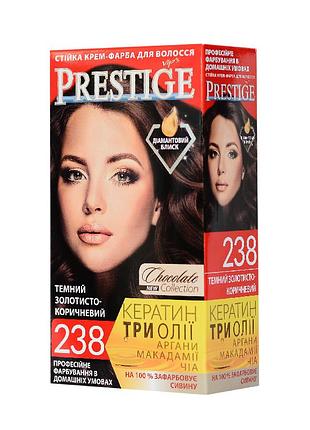 Краска для волос prestige 238 темный золотисто-коричневый