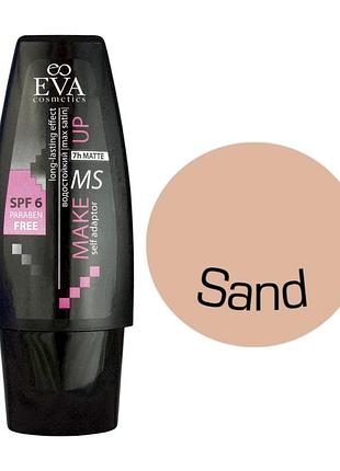 Крем тональный eva cosmetics max satin sand песочный 40 мл.