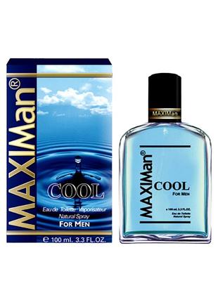 Туалетна вода чоловіча maximan cool 100 мл aroma perfume 0188