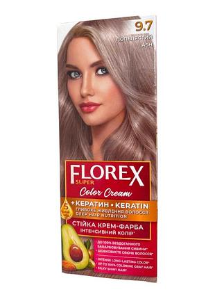 Краска для волос florex super 9.7 пепельный