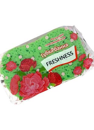Губка лазнева тм freshness no 3 зелена