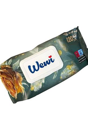 Салфетки влажные wewi rose 120 шт.