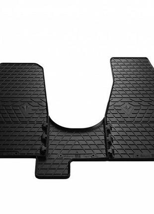 Резиновые коврики в салон для volkswagen t5 (2003-2015) (1plus2) комплект з 3 штук (stingray)