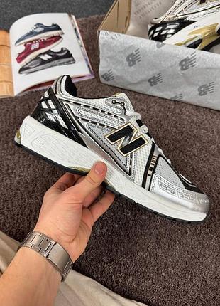 Стильные кроссовки new balance 1906r white/gold/silver