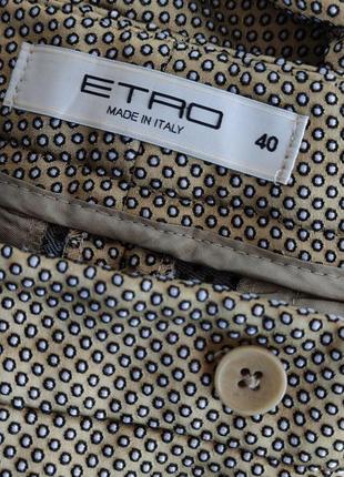 Стильні штани класу люкс etro модного крою з принтом.6 фото