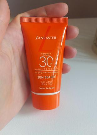 Солнцезащитное молочко для тела lancaster sun beauty body, 50 мл