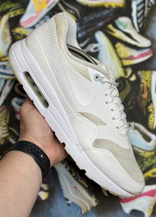 Чоловічі кросівки nike air max 1 ultra essential triple white
