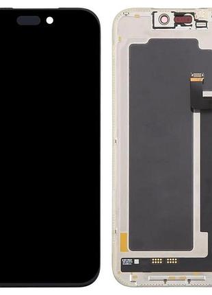 Дисплей apple iphone 17 pro max с сенсором и рамкой, black (oled)