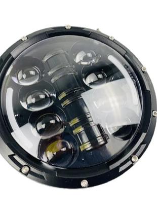 💡 комплект led фар 65w 7" (2 шт) ближний + дальний + ходовые огни (drl) ваз-2101
