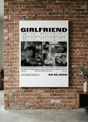 Картина на металле 15х20 см (а5) «girlfriend» — с незабываемыми воспоминаниями на фото