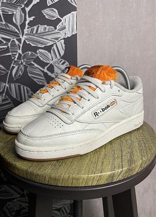 Женские кожаные кроссовки reebok, размер 37-38