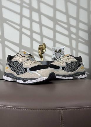 💎чоловічі кросівки asics gel-nyc beige black