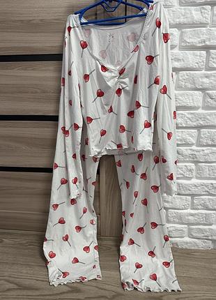 Продам гарненьку жіночу піжаму кофтинка+штани хс-с