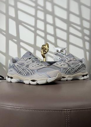 💎мужские кроссовки asics gel-nyc light grey beige