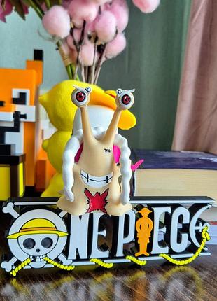 Den den mushi one piece з логотипом, висота 15 см