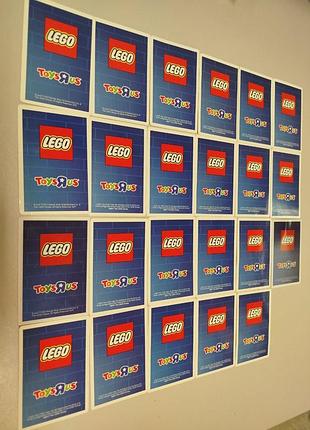 19 оригинальных lego sammelkarten (trading cards) 2017 toys r us - ninjago, city и др.