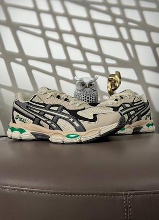 💎чоловічі кросівки asics gel-nyc 2055 beige grey black