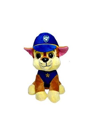 Мягкая игрушка щенячий патруль " гончщик чейс"(paw patrol) 23 см