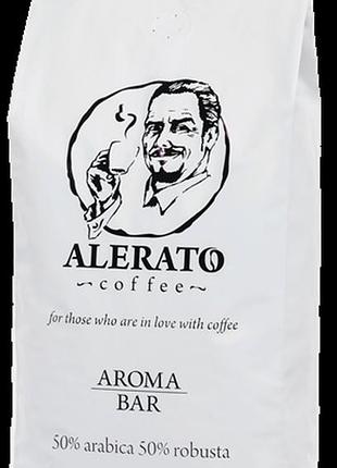 Кофе зерновая alerato aroma bar 1 кг арабика-50, робуста-50