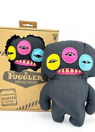 М’яка іграшка fuggler “роздратований прибулець” 22 см — оригінальний чорний funny ugly monster