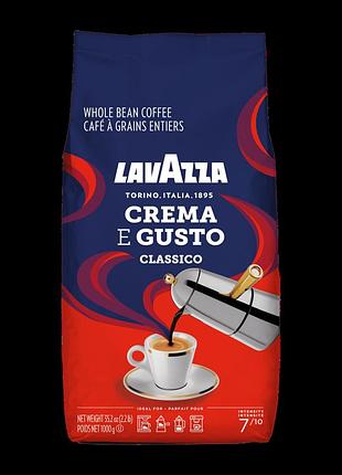 Кофе зерновой lavazza crema e gusto classico 1 кг арабика 30% робуста 70%