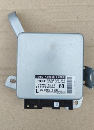 Блок управления электроусилителем руля toyota yaris 3 89650-0d261, 6900002199, jl501-004002