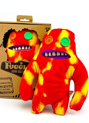 Мягкая игрушка fuggler flame monster — огненный нерешительный монстрик 25 см