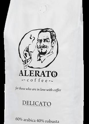 Кофе зерновой alerato delicato 1 кг | арабика-60, робуста-40