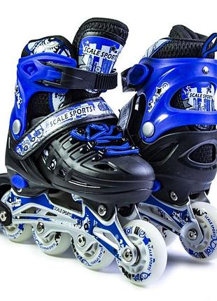 Детские ролики scale sports lf 905 синие, размер 34-37