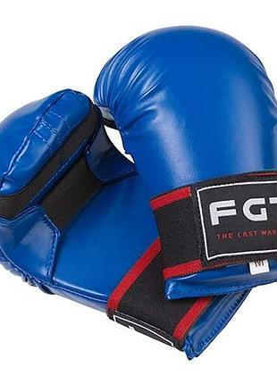Накладки для каратэ fgt pu4009 – легкие и защитные размеры s, m, синего цвета