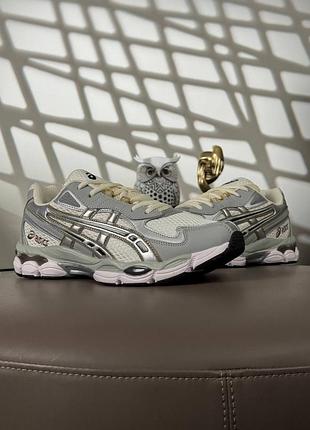 💎мужские кроссовки asics gel-nyc 2055 light grey white