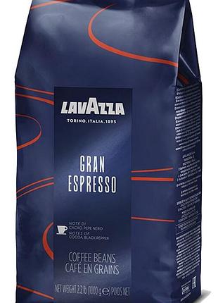 Кофе зерновой lavazza gran espresso 1 kg арабика 40% робуста 60%